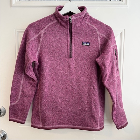 Patagonia better sweater 1/4 zip pullover kids XL(14) can fit a woman’s xs - Picture 1 of 8